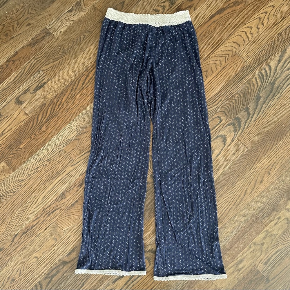 Aerie Pajama Pants with Lace Trim, S